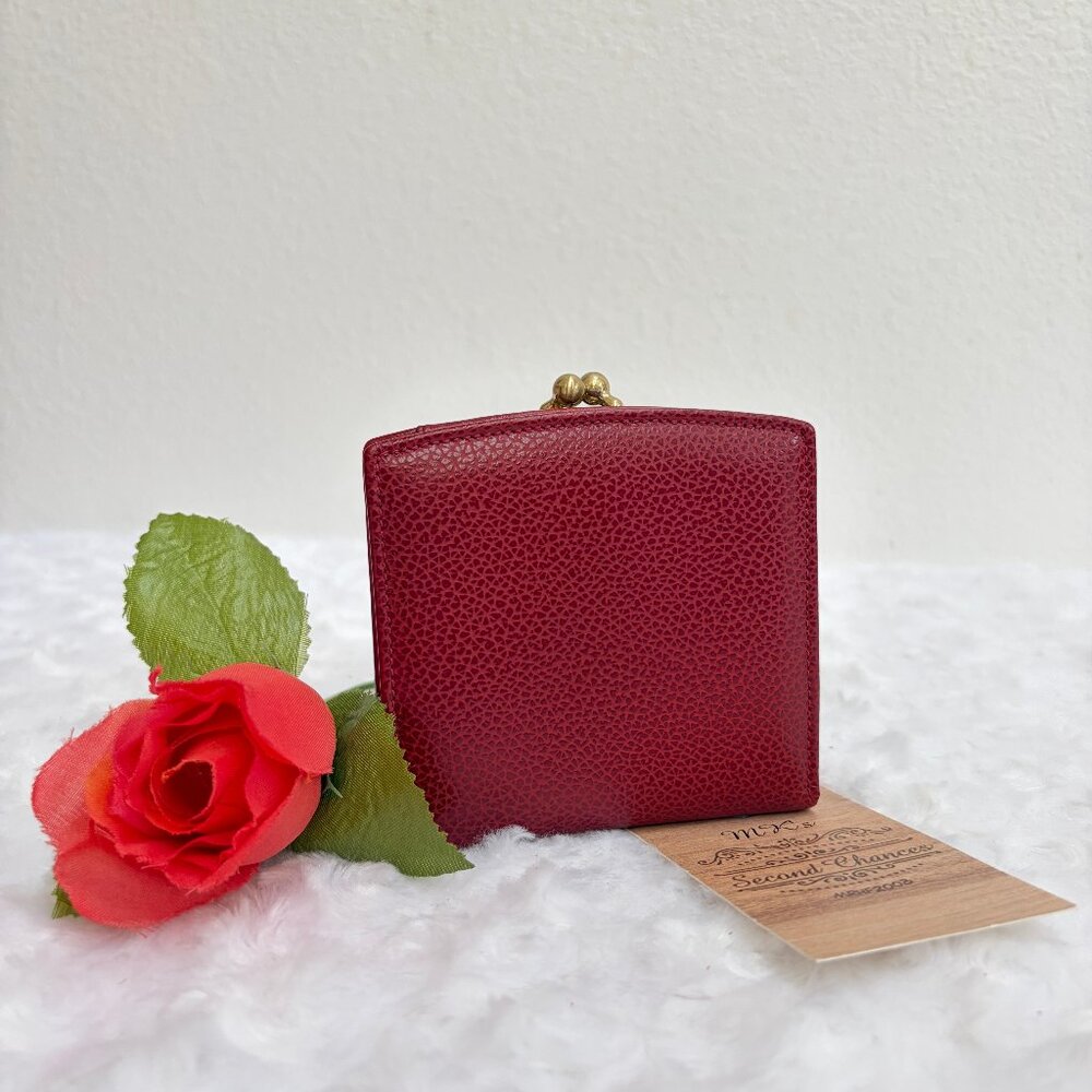 Vintage Coach Madison Matinee Wallet 4470 in Cherry Red - Italy Made 1994 - NWOT